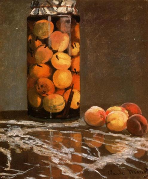 Jar Of Peaches by Claude Monet Oil Painting Reproductions