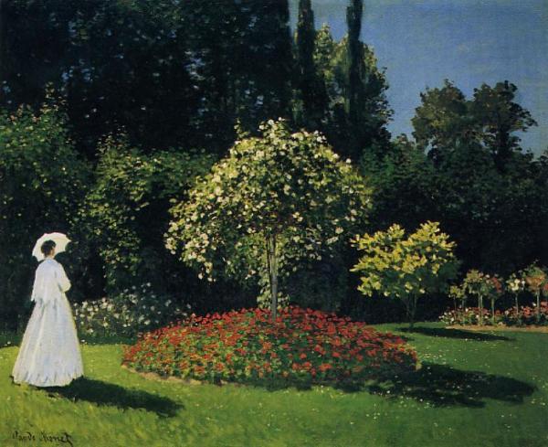 Jeanne-marguerite Lecadre In The Garden by Claude Monet Oil Painting Reproductions