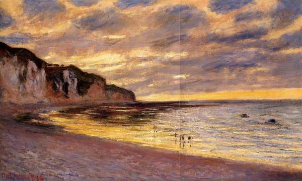 L'ally Point, Low Tide by Claude Monet