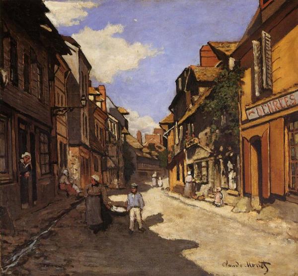 La Rue De La Bavolle At Honfleur by Claude Monet Oil Painting Reproductions