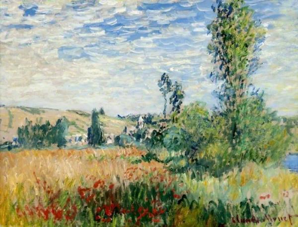 Claude Monet Landscape At Vetheuil