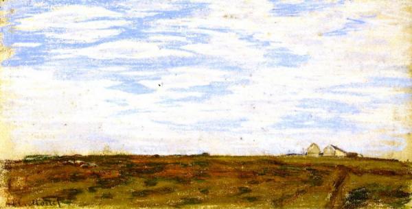 Landscape With Houses by Claude Monet