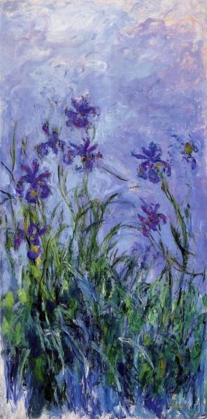Lilac Irises by Claude Monet