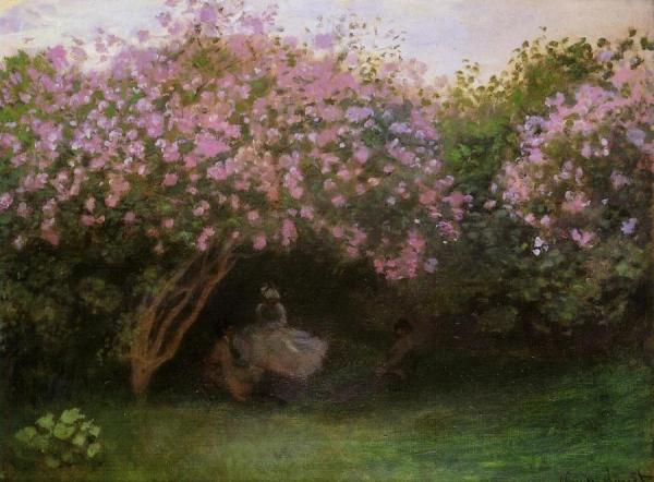 Lilacs, Grey Weather by Claude Monet