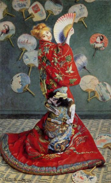 Madame Monet In A Japanese Kimono,1875 by Claude Monet