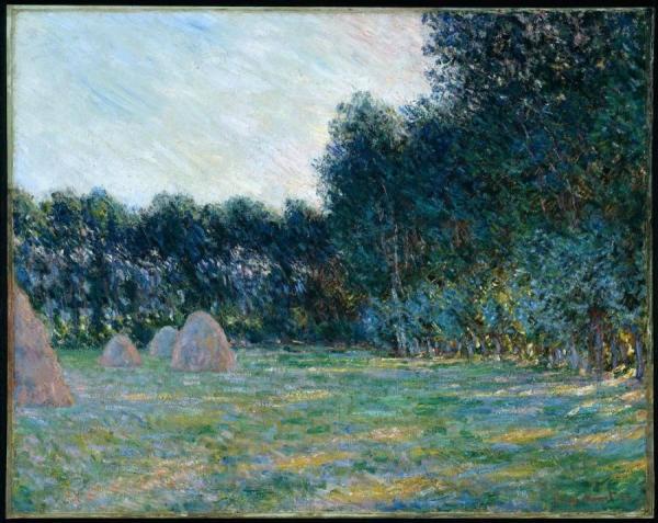 Meadow With Haystacks Near Giverny by Claude Monet