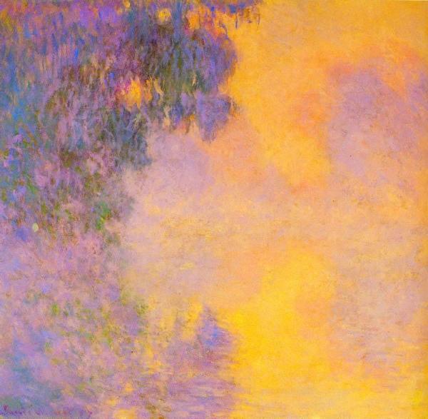 Misty Morning On The Seine Sunrise by Claude Monet
