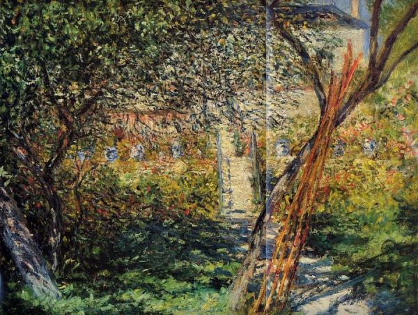 Monet's Garden At Vetheuil by Claude Monet