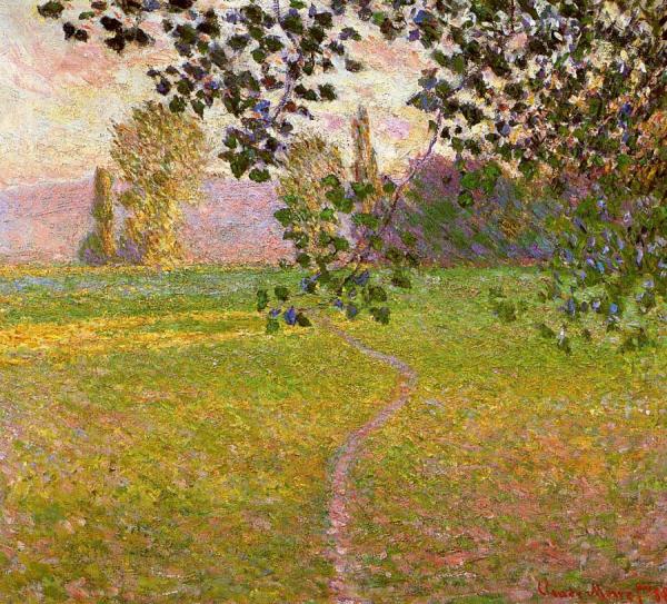 Morning Landscape, Giverny by Claude Monet