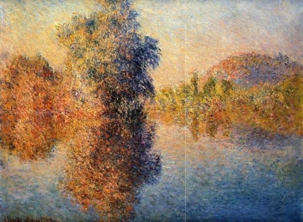 Morning On The Seine by Claude Monet Oil Painting Reproductions