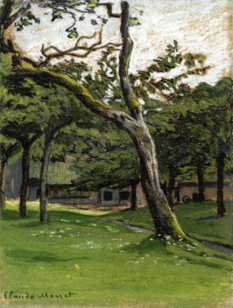 Norman Farm Through The Trees by Claude Monet