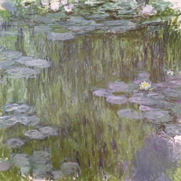 Nympheas At Giverny,1918 by Claude Monet Oil Painting Reproductions