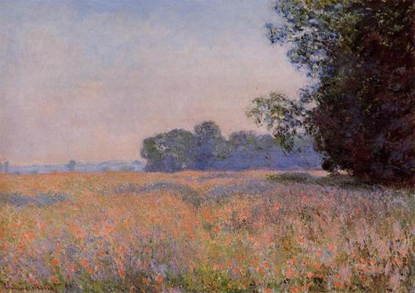 Oat Field by Claude Monet