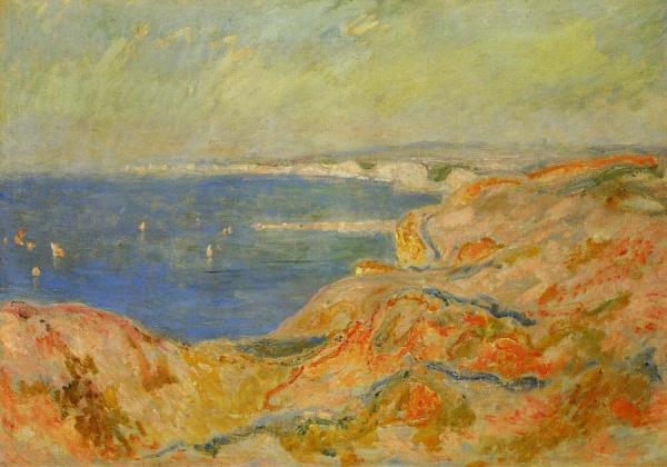 On The Cliff Near Dieppe by Claude Monet Oil Painting Reproductions