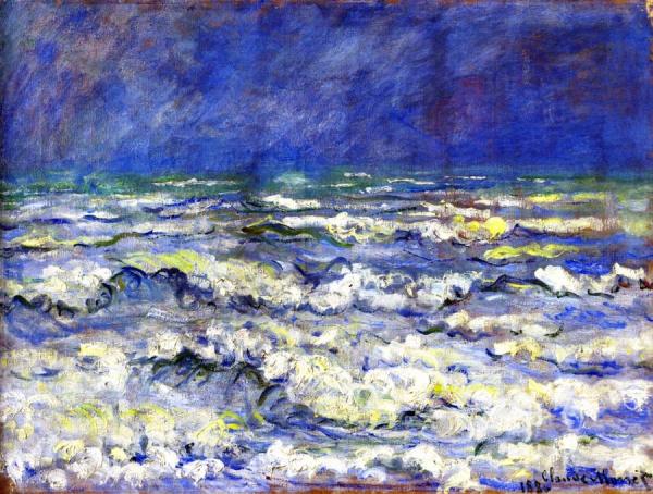 Open Sea, Stormy Weather by Claude Monet