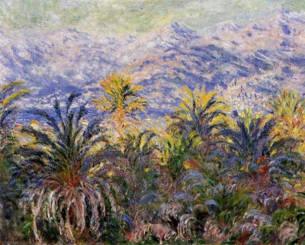 Palm Trees At Bordighera by Claude Monet