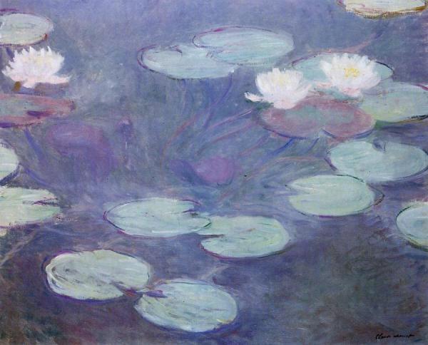 Pink Water Lilies by Claude Monet
