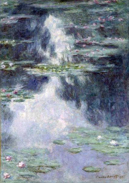 Pond With Water Lilies,1907 by Claude Monet