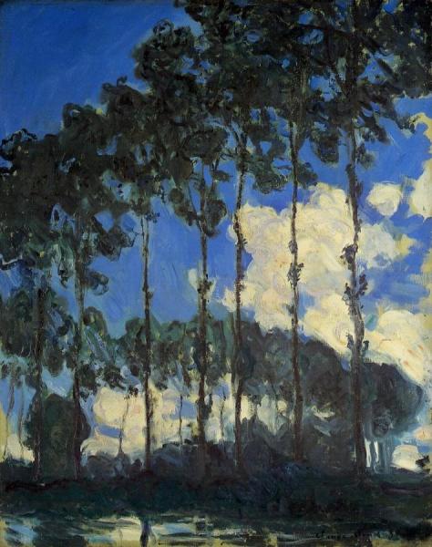 Poplars On The Banks Of The Epte by Claude Monet