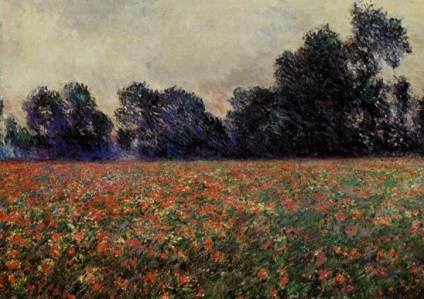 Poppies At Giverny by Claude Monet
