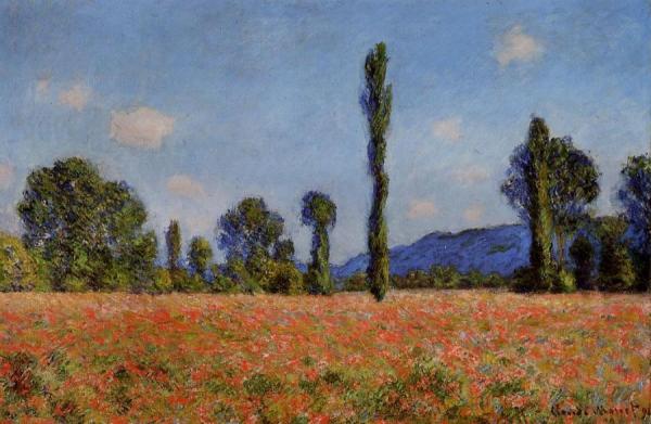 Poppy Field by Claude Monet