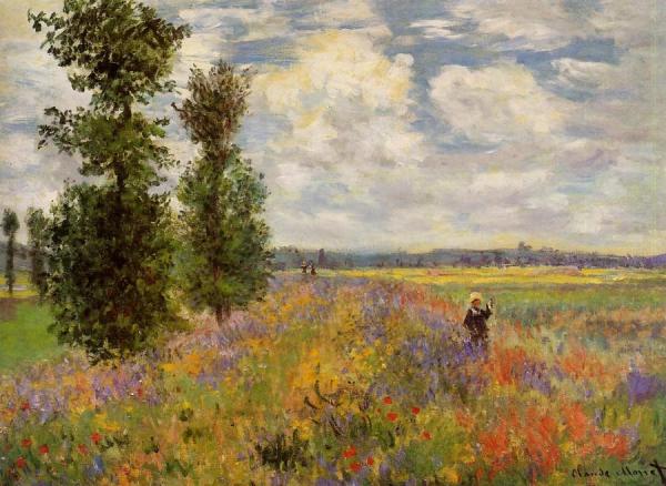 Poppy Field, Argenteuil by Claude Monet