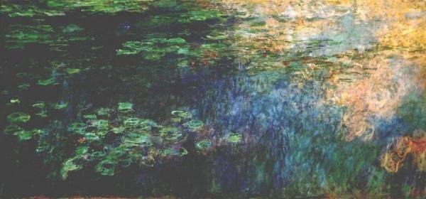 Reflections On The Water by Claude Monet