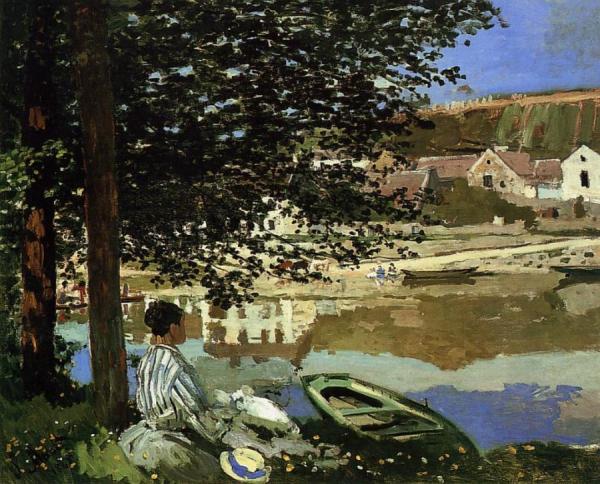 River Scene At Bennecourt by Claude Monet