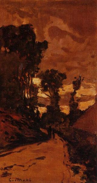 Road By Saint-simeon Farm by Claude Monet