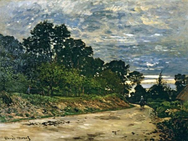 Road By Saint-simeon Farm by Claude Monet Oil Painting Reproductions