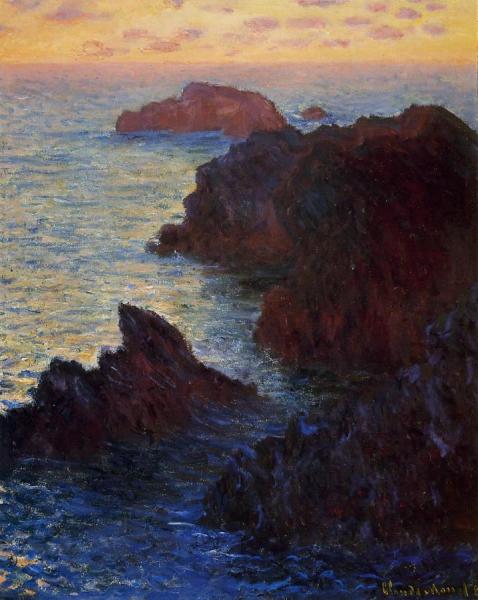 Rocky Point At Port-goulphar by Claude Monet