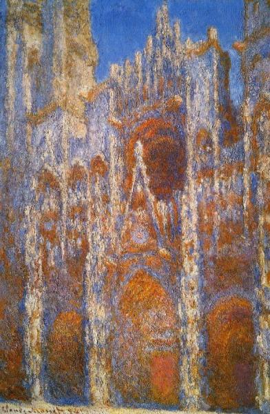 Rouen Cathedral, Sunlight Effect by Claude Monet