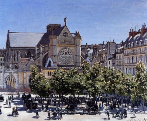 Saint-germain-l'auxerrois by Claude Monet