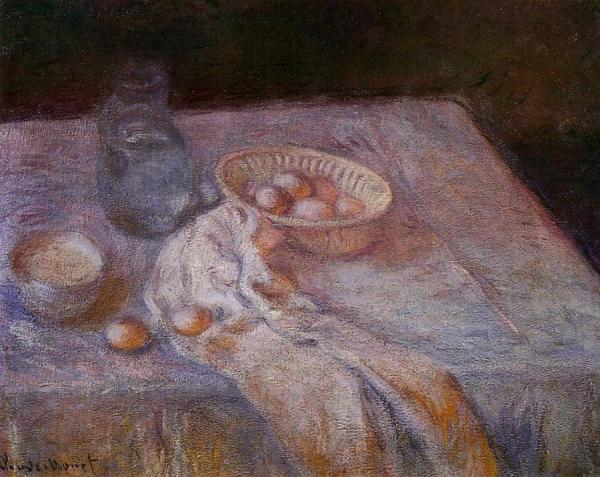 Still Life With Eggs by Claude Monet