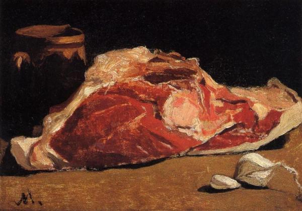 Still Life With Meat by Claude Monet