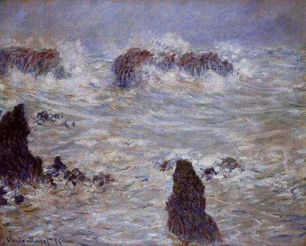 Storm Off The Belle-ile Coast by Claude Monet