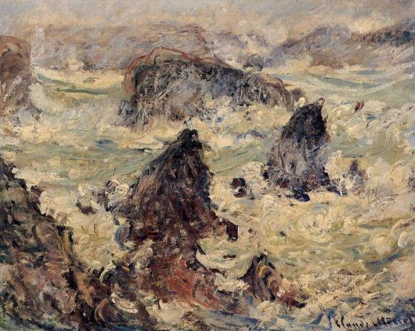 Storm On The Cote De Belle-ile by Claude Monet Oil Painting Reproductions