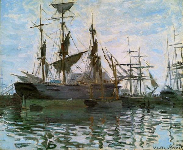Study Of Boats by Claude Monet