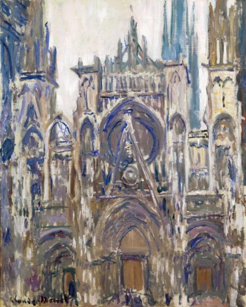 Study Of The Portal by Claude Monet