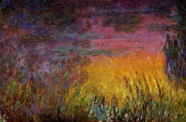 Sunset (left Half) by Claude Monet