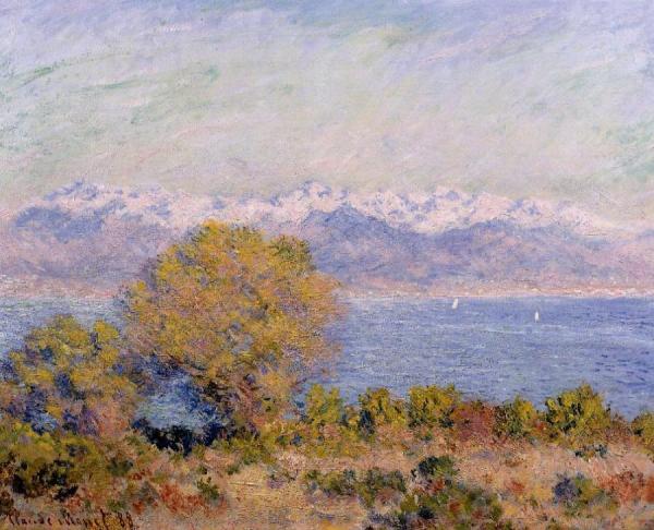 The Alps Seen From Cap D'antibes by Claude Monet Oil Painting Reproductions