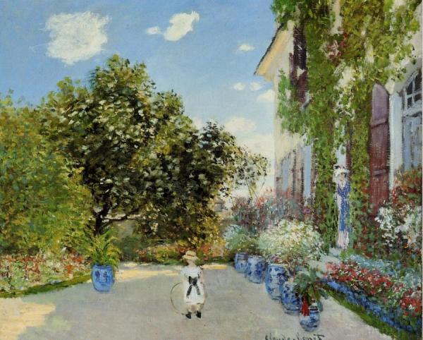 The Artist's House At Argenteuil by Claude Monet