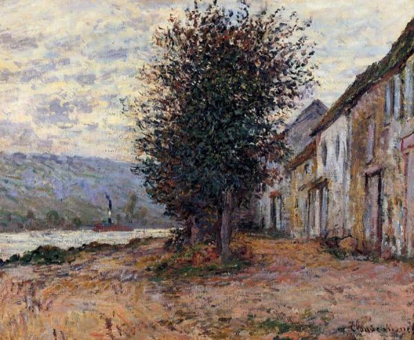 The Banks Of The Seine At by Claude Monet