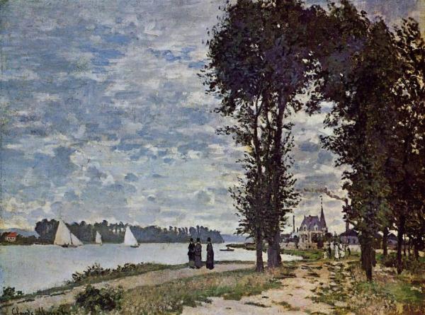 Claude Monet The Banks Of The Seine At Argenteuil