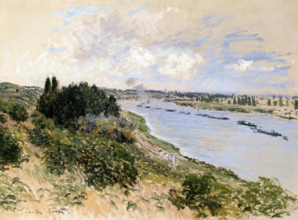 The Banks Of The Seine At Port-villez by Claude Monet