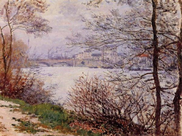 The Banks Of The Seine, Ile De La Grande-jatte by Claude Monet