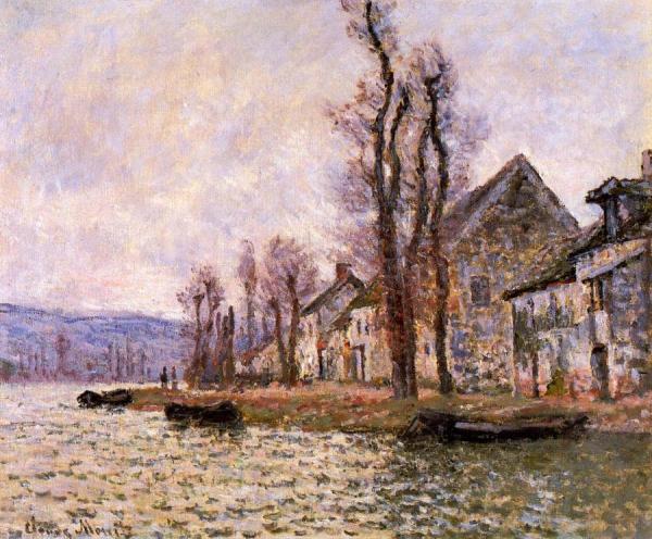 The Bend Of The Seine At Lavacourt, Winter by Claude Monet