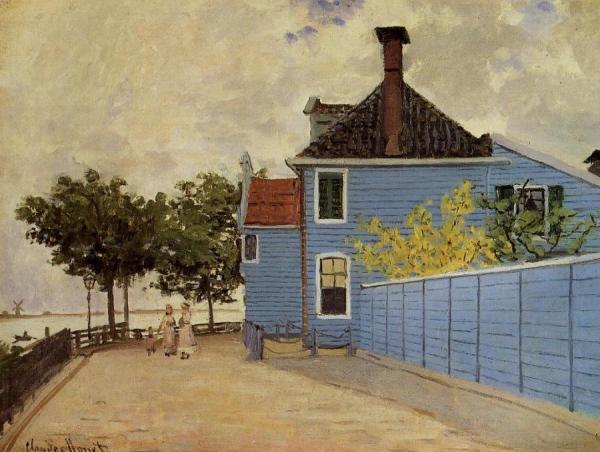 The Blue House At Zaandam by Claude Monet Oil Painting Reproductions