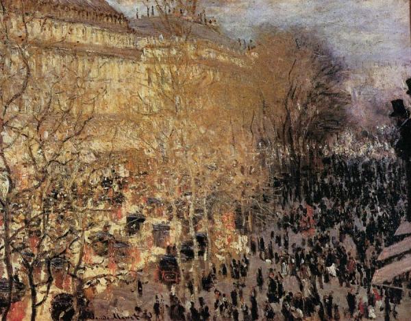 The Boulevard Des Capuchine by Claude Monet