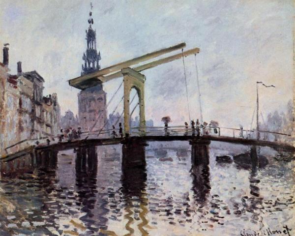 The Bridge, Amsterdam by Claude Monet Oil Painting Reproductions
